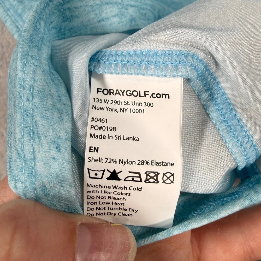 Foray Golf Shirt Women XS Blue Marl Core 3.0 Polo Sleeveless Performance NWT - Picture 6 of 10